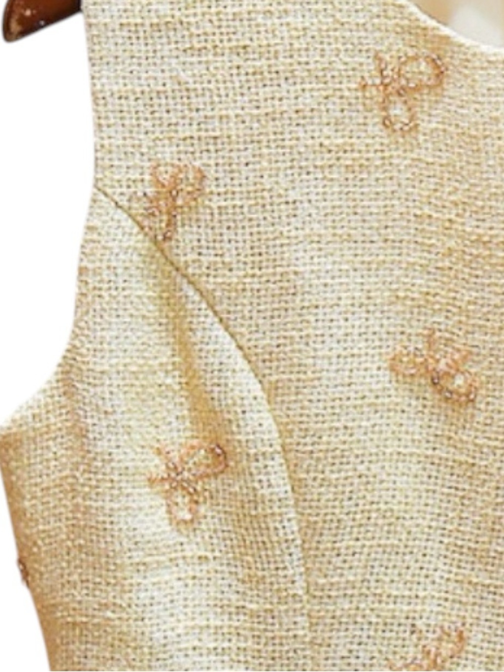 The Magnolia Bow Dress Buttercream / Brand new with tags by Wisteria / Medium - Picture 4 of 4